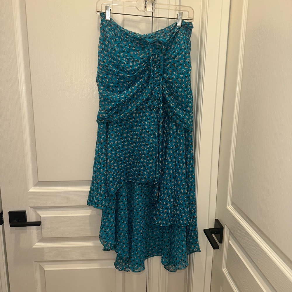 Veronica beard blue skirt